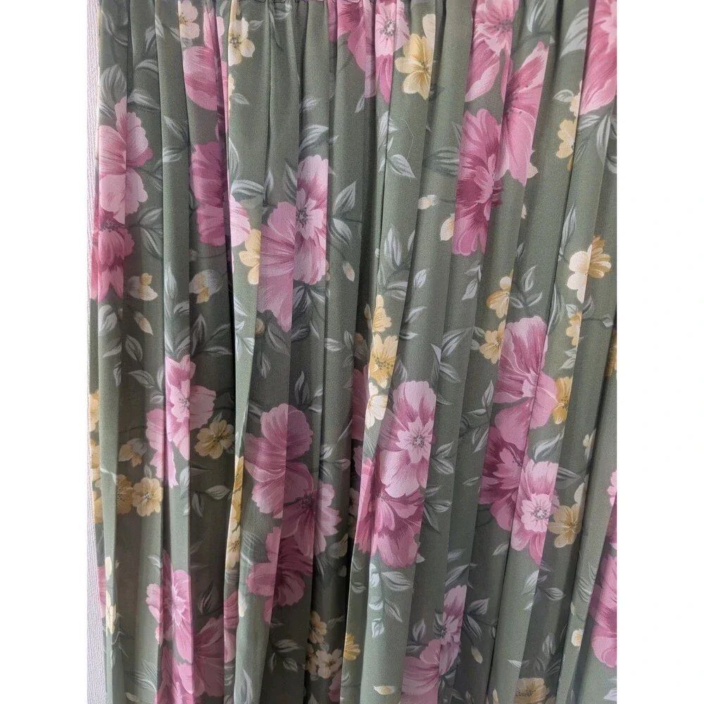 Vintage Alfred Dunner Skirt Set Floral 2pc Sz 14 Blouse  Grandmacore Sunday Best